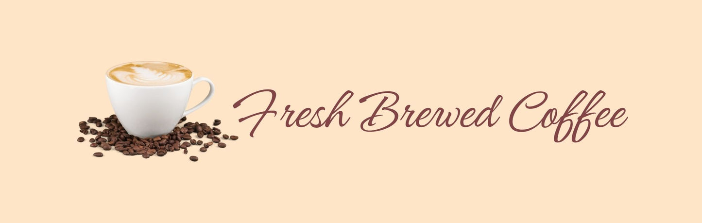 Wall Sign - Coffee Themed FRESH BREWED COFFEE