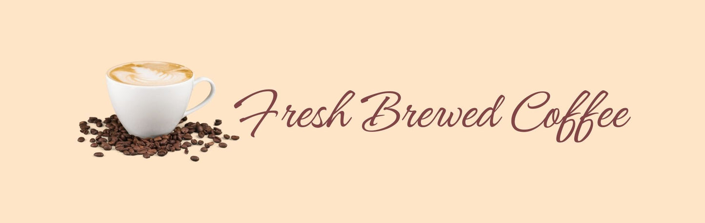 Wall Sign - Coffee Themed FRESH BREWED COFFEE