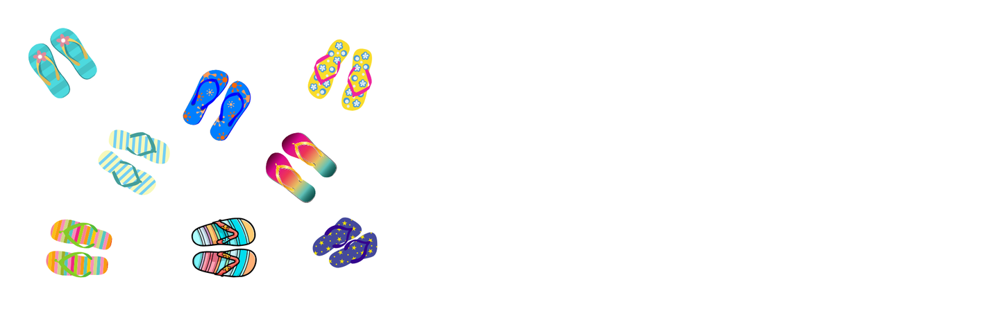 Location Customizable Mini Thin - Ocean Backgrounds FLIP FLOPS ON WHITE MARBLED