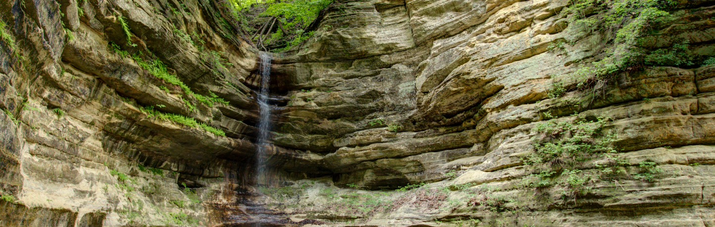 Location Customizable Mini Wall Sign - Waterfall Backgrounds WATERFALL IN CAVERN