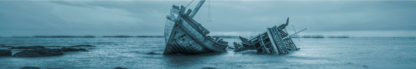Location Customizable Shelf Sitters - Nautical Backgrounds SHIPWRECK