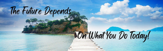 Wall Sign - Inspirational Theme THE FUTURE DEPENDS ON WHAT YOU DO TODAY
