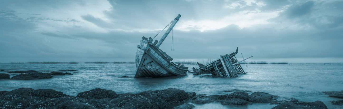 Location Customizable Mini Thin - Nautical Backgrounds SHIPWRECK