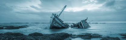 Location Customizable Mini Thin - Nautical Backgrounds SHIPWRECK