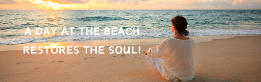 Wall Sign - Beach Theme A DAY AT THE BEACH RESTORES THE SOUL