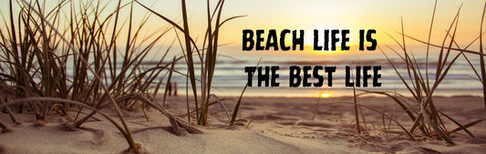 Wall Sign - Beach Theme BEACH LIFE IS THE BEST LIFE (SUNSET)
