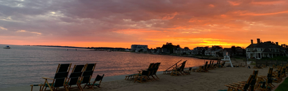 Location Customizable Mini Thin - Ocean Backgrounds BEACH CHAIRS AT SUNSET