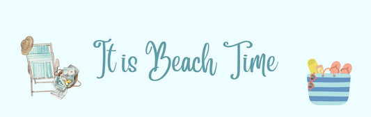 Wall Sign - Beach Theme IT IS BEACH TIME