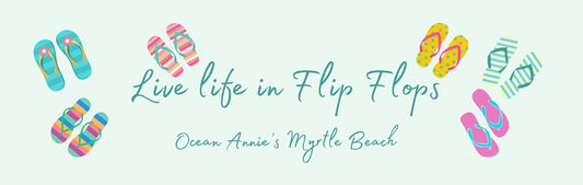 Wall Sign - Beach Theme LIVE LIFE IN FLIP FLOPS