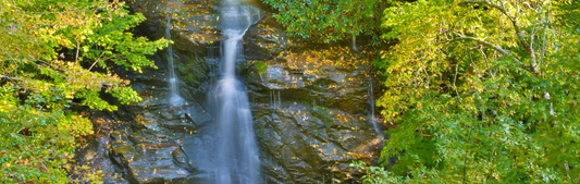 Location Customizable Wall Signs - Waterfall Backgrounds FALL WATERFALL