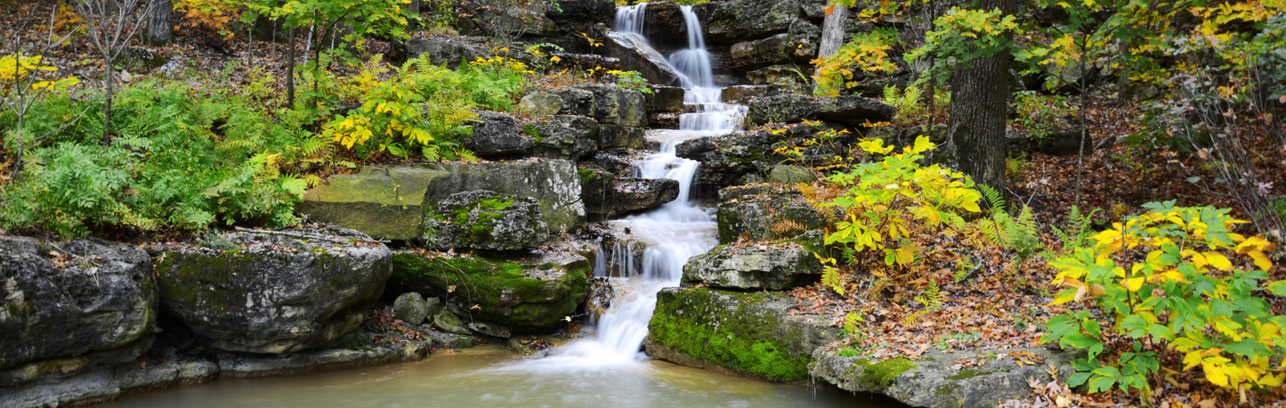 Location Customizable Mini Wall Sign - Waterfall Backgrounds ROCKY FALL WATERFALL