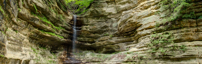 Location Customizable Mini Wall Sign - Waterfall Backgrounds WATERFALL IN CAVERN