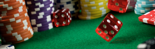 Location Customizable Wall Thin - Casino Backgrounds ROLLING DICE