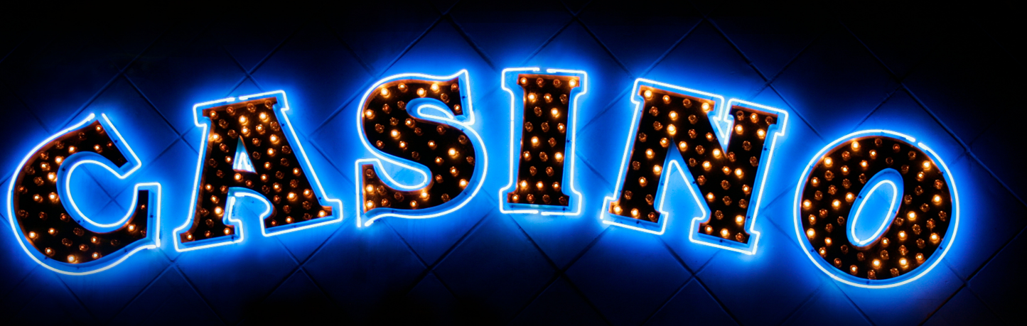 Location Customizable Wall Signs - Casino Backgrounds CASINO