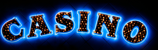 Location Customizable Wall Signs - Casino Backgrounds CASINO