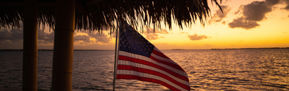 Location Customizable Mini Thin - Americana Backgrounds AMERICAN FLAG BY WATER