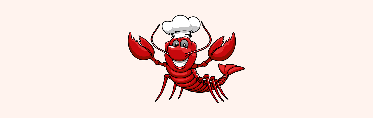 Location Customizable Mini Shelf Sitter - Ocean Backgrounds CHEF CRAWFISH