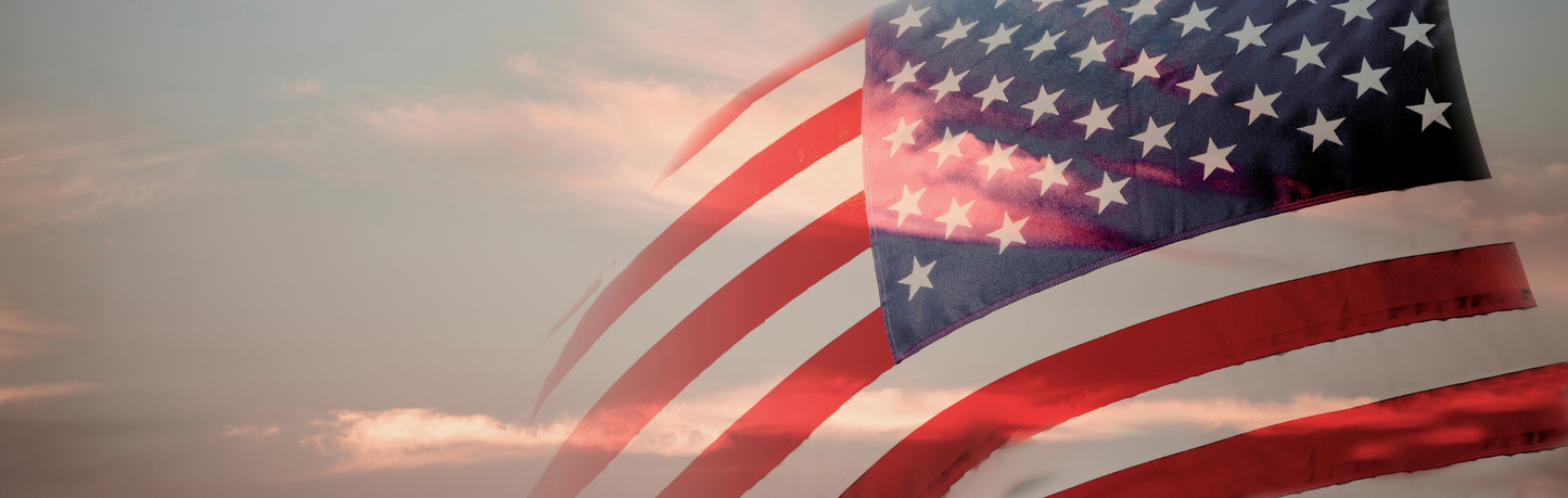 Location Customizable Mini Thin - Americana Backgrounds FLYING AMERICAN FLAG