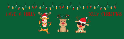 Wall Sign - Christmas Theme THREE RAINEDEER