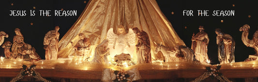 Wall Sign - Christmas Theme FULL LIGHTED NATIVITY