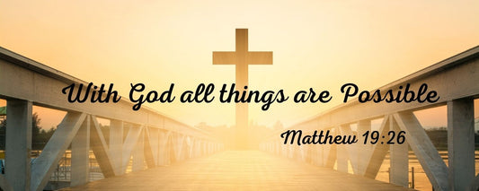 Magnet - Religious Theme WITH GOD ALL THINGS ARE POSSIBLE