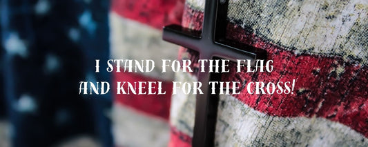 Magnet - Inspirational Theme I STAND FOR THE FLAG AND KNEEL FOR THE CROSS