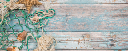 Location Customizable Magnet - Nautical Backgrounds GREEN NET