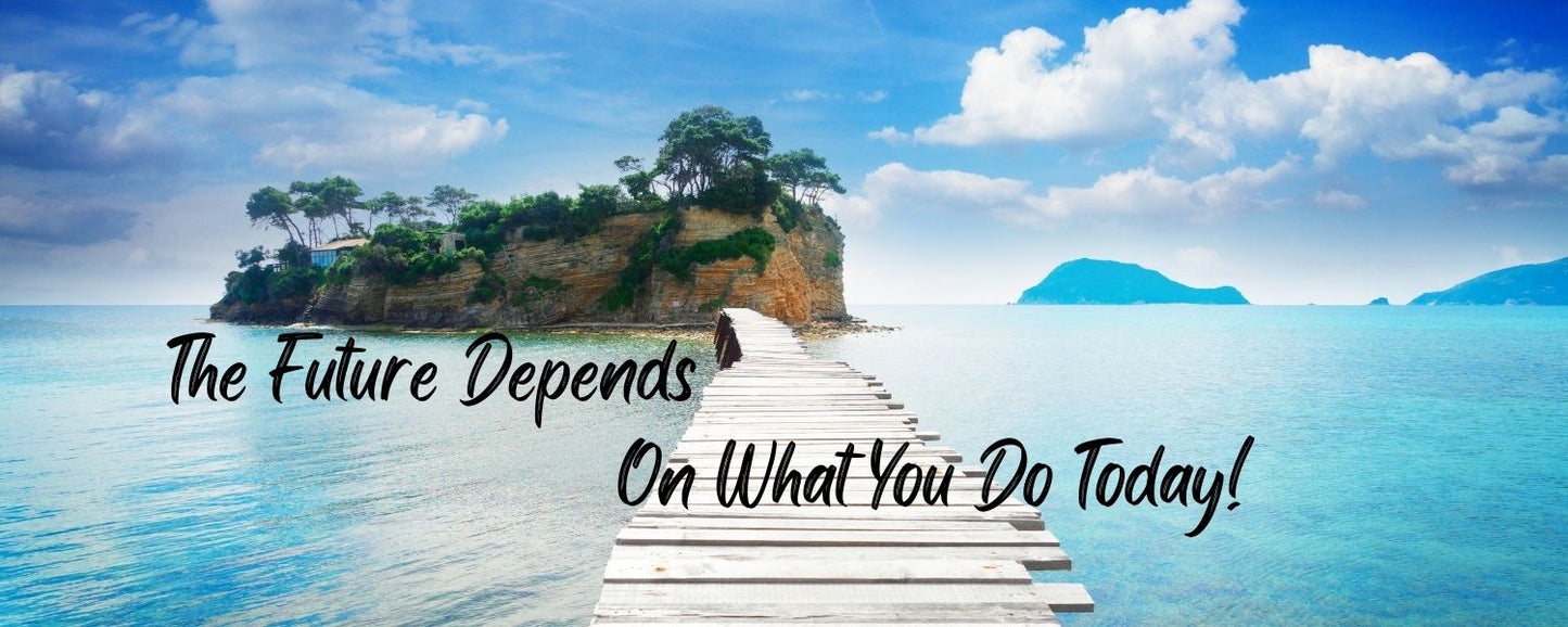 Magnet - Inspirational Theme THE FUTURE DEPENDS ON WHAT YOU DO TODAY