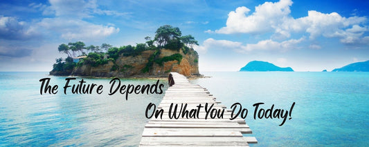 Magnet - Inspirational Theme THE FUTURE DEPENDS ON WHAT YOU DO TODAY