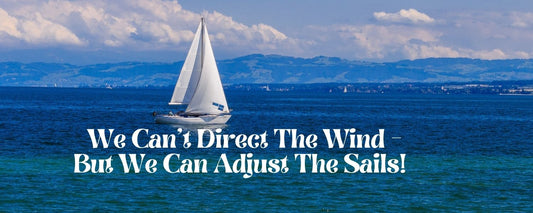 Magnet - Inspirational Theme WE CAN'T DIRECT THE WIND BUT WE CAN ADJUST THE SAILS