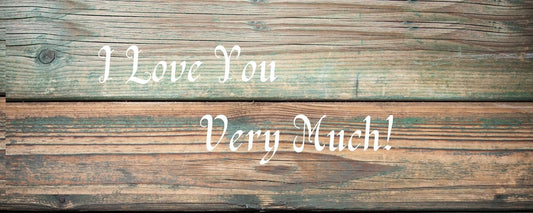 Magnet - Romance Theme I LOVE YOU VERY MUCH (WOOD)