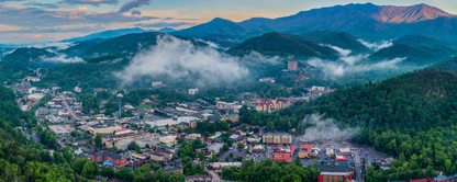 Location Customizable Magnet - Mountain Backgrounds CITY OF GATLINBURG
