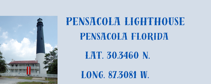 Location Customizable Magnet - Lighthouse Backgrounds PENSACOLA LIGHTHOUSE