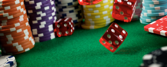 Location Customizable Magnet - Casino Backgrounds ROLLING DICE