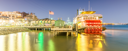 Location Customizable Magnet - Miscellaneous Backgrounds RIVERBOAT