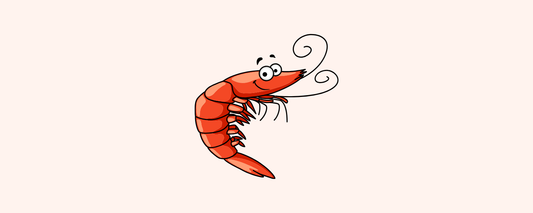Location Customizable Magnet - Ocean Backgrounds RED SHRIMP