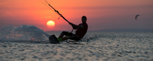 Location Customizable Magnet - Water Sports Backgrounds KITE SURFER AT SUNSET