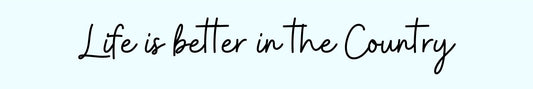 Shelf Sitter - Inspirational Theme LIFE IS BETTER IN THE COUNTRY