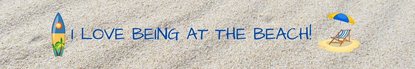 Shelf Sitter - Beach Theme I LOVE BEING AT THE BEACH!