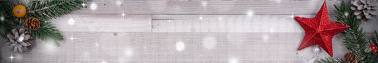 Location Customizable Shelf Sitters - Christmas Backgrounds DISTRESSED WOOD GREENERY AND STAR