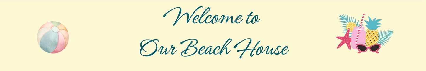 Mini Shelf Sitter - Beach Theme WELCOME TO OUR BEACH HOUSE