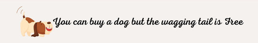 Shelf Sitter - Dog Theme YOU CAN BUY A DOG BUT THE WAGGING TAIL IS FREE