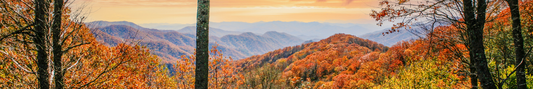 Location Customizable Shelf Sitters - Mountains Backgrounds FALL SMOKEY MOUNTAINS