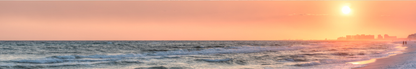 Location Customizable Shelf Sitters - Beach Backgrounds BEACH WAVES ORANGE SKY