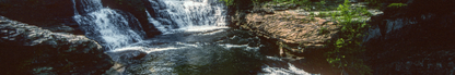 Location Customizable Shelf Sitters - Waterfall Backgrounds ROCKY WATERFALL