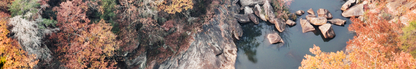 Location Customizable Shelf Sitters - Lake Backgrounds FALL TREES WITH RIVER