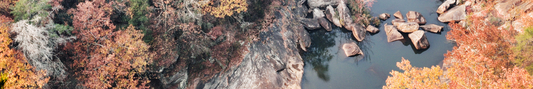Location Customizable Shelf Sitters - Lake Backgrounds FALL TREES WITH RIVER