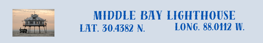 Location Customizable Shelf Sitters - Lighthouse Backgrounds MIDDLE BAY LIGHTHOUSE