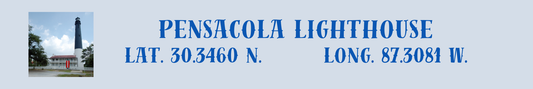 Location Customizable Shelf Sitters - Lighthouse Backgrounds PENSACOLA LIGHTHOUSE