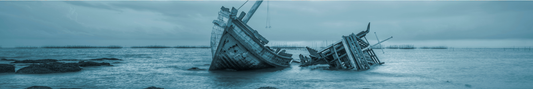 Location Customizable Shelf Sitters - Nautical Backgrounds SHIPWRECK